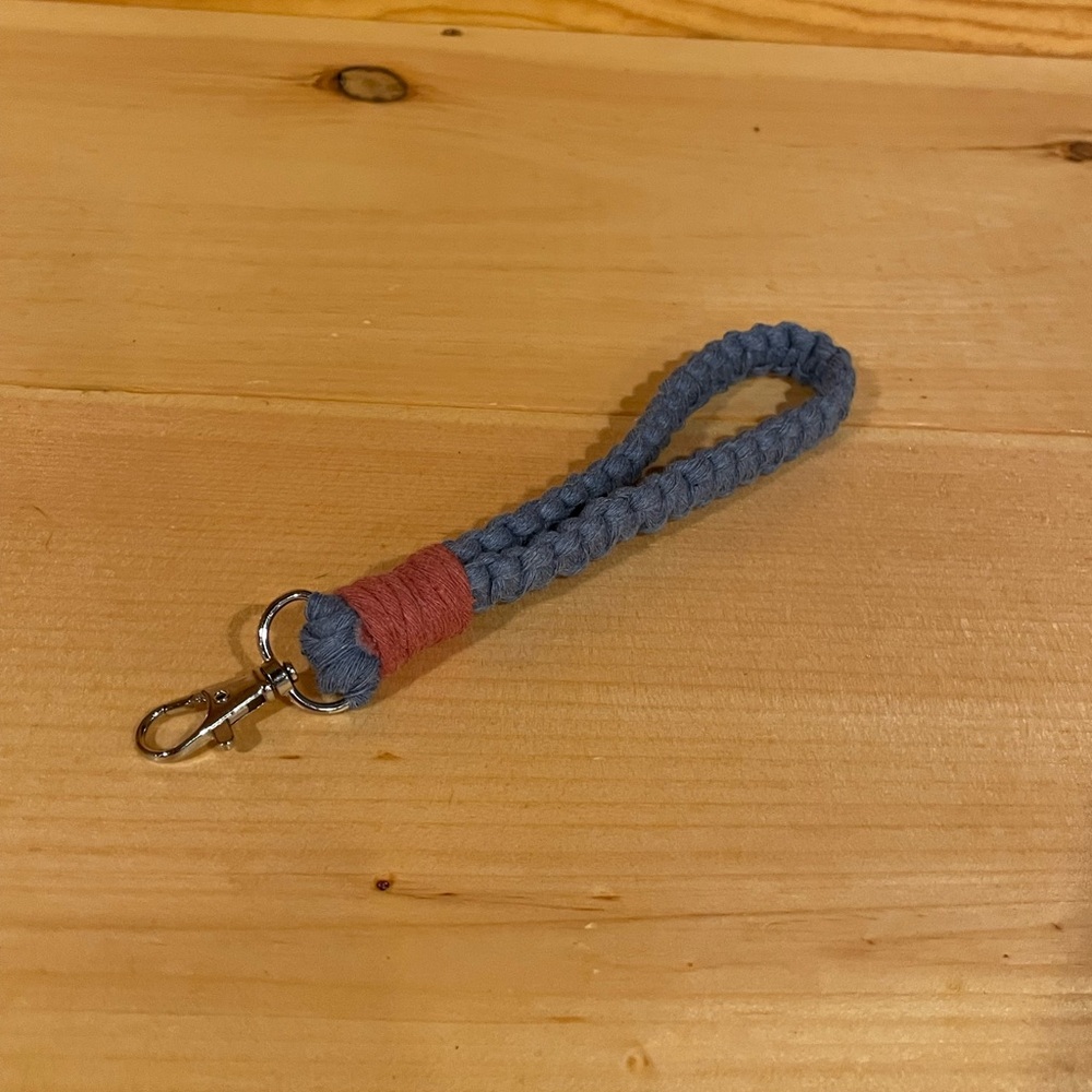 Handmade Cotton Wristlet Keychain Lanyard